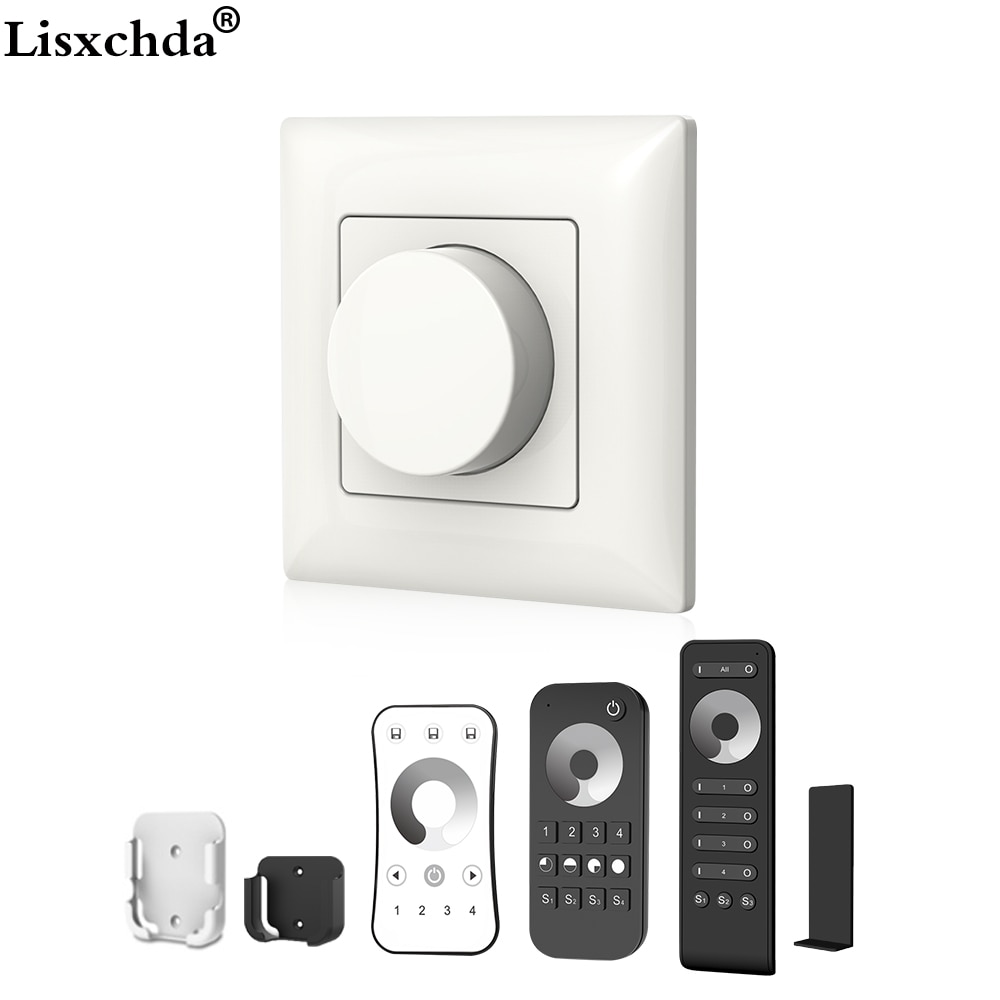 1CH Rotary Panel output 0-10V LED Dimmer 2.4G 4-zone RFremote control KL 0-10v dimmer input AC85-265V