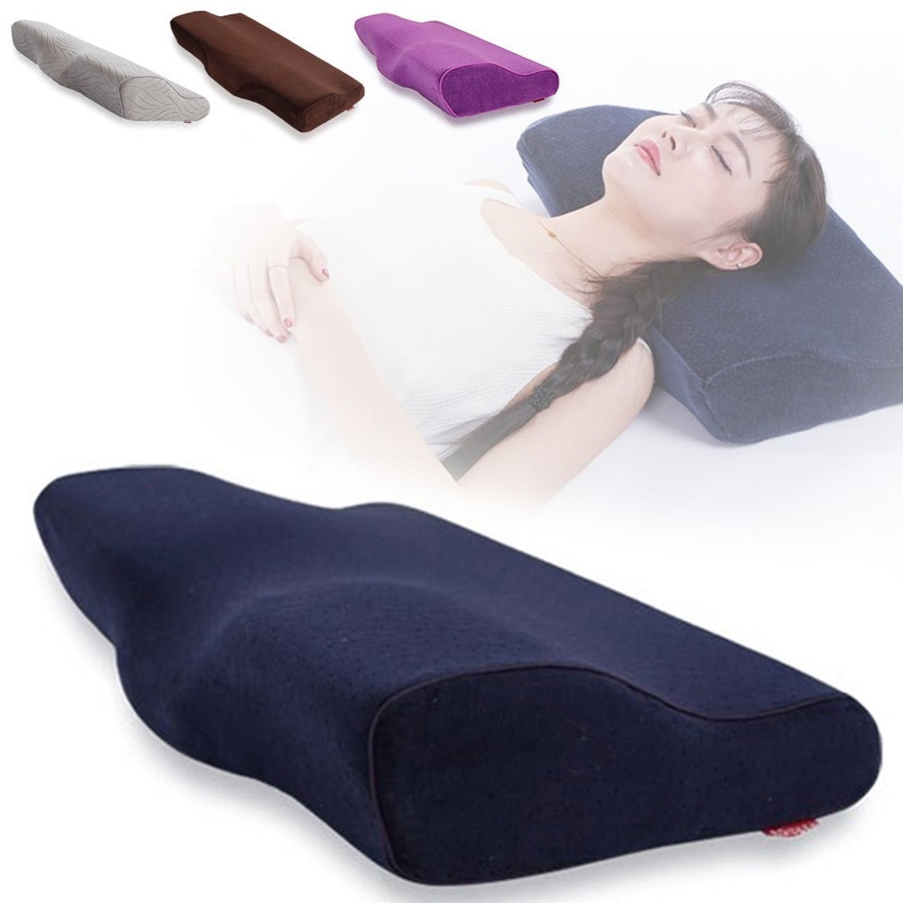 Vlinder Vormige Memory Kussens Ontspannen De Cervicale Wervelkolom Volwassen Trage Rebound Memory Foam Kussen Voor Slaap Cervicale Kussens 40