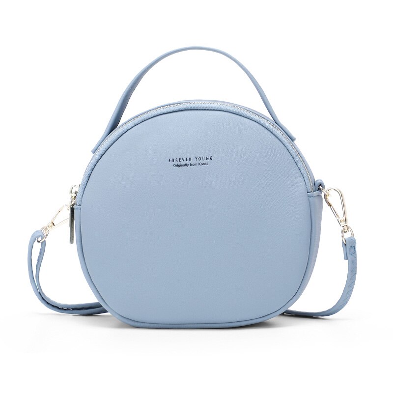 WEICHEN circulaire femmes sac à bandoulière en cuir bandoulière sacs de messager femme ronde Bolsa dames sac à main