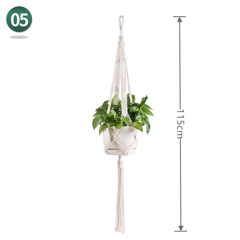 sales 100% handmade macrame plant hanger flower /pot hanger for wall decoration countyard garden: 05