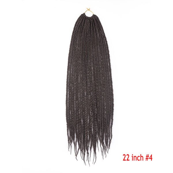 Ombre Crochet Hair Box Braids Synthetic Long Rainbow Pink Braiding Hair 22Strands Crochet Hair for African Braids: 18