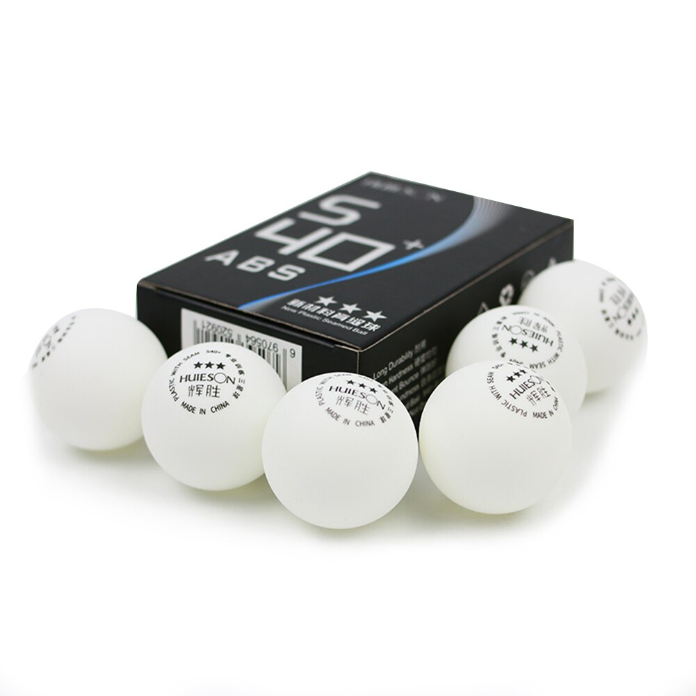 3 Star S40+ Material ABS Table Tennis Ball Table Tennis Ball / Ping Pong Ball 6pcs