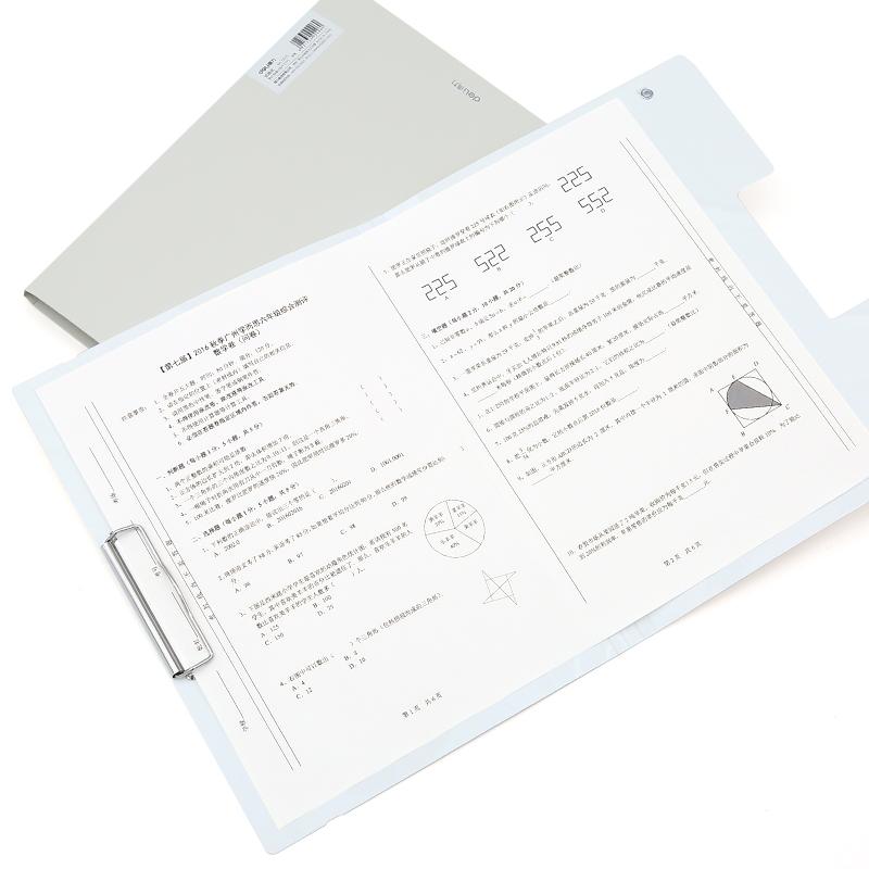 Deli 1pcs A3 thickening Office Document clip Lovely multi-function Office School Organizer Plastic File Folder