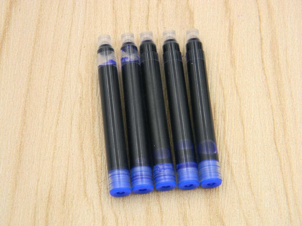 10pc jinhao blå eller svart standard reservoarpenna bläck