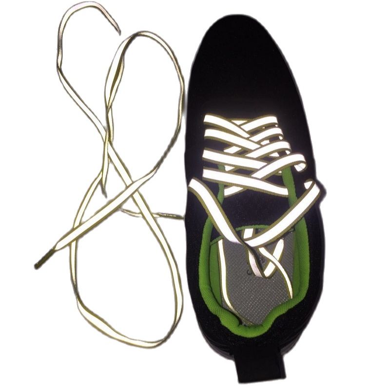 Cordones laterales reflectantes dobles de alta visibilidad 1,3/1,2 metros de longitud protección nocturna reflectante
