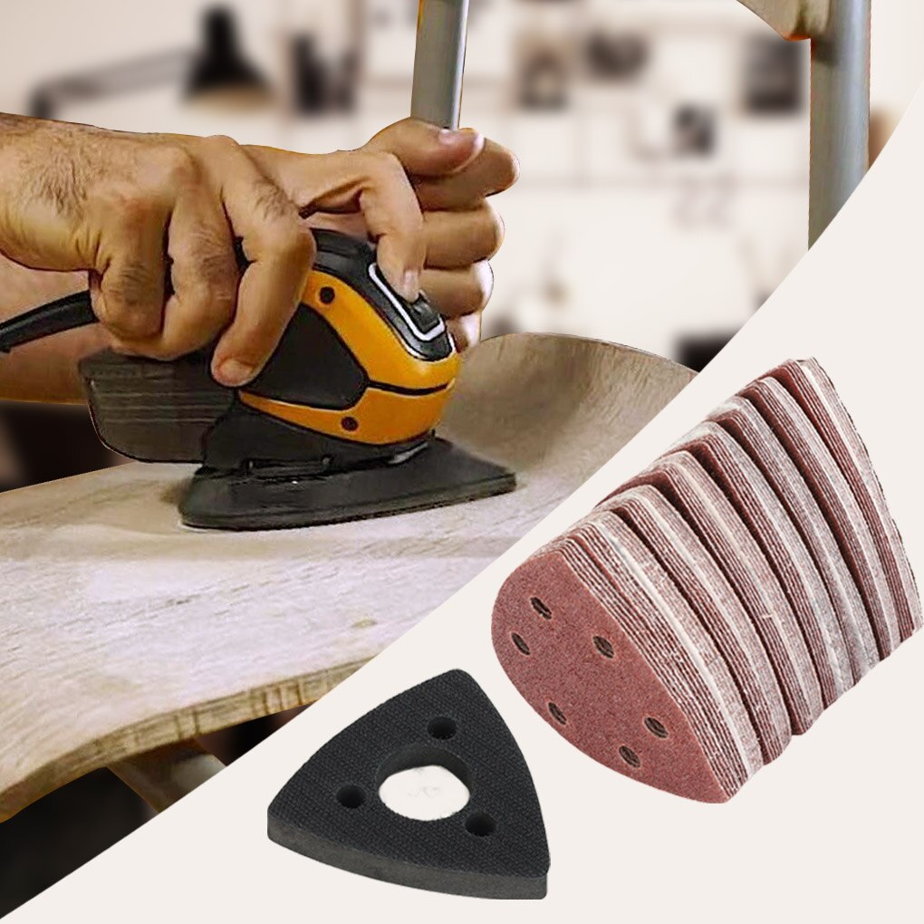 Oscillating Sanding Pad Triangle sanding pad power tool Multitool Oscillating Saw Wood Grinding Abrasive Pad Woodworking Tool