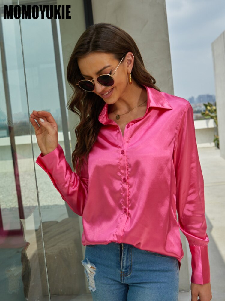 Blusas Mujer De Moda 2022 Zomer Top Vrouwelijke Vrouwen Shirts Zijde Vrouwen Wit Overhemd Blouses Tops Lange Mouwen Chic vrouw Blouse