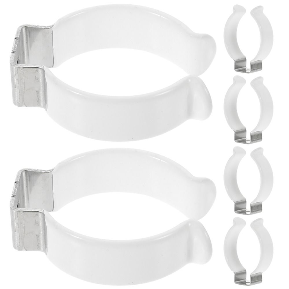 Clips de fijación de resorte, soportes de abrazadera con Clip de esponja con protección de goma, herramienta Base de Clip de tubo de lámpara T3/T4/T5/T6/T7/T8/T9/T10, 5 uds.