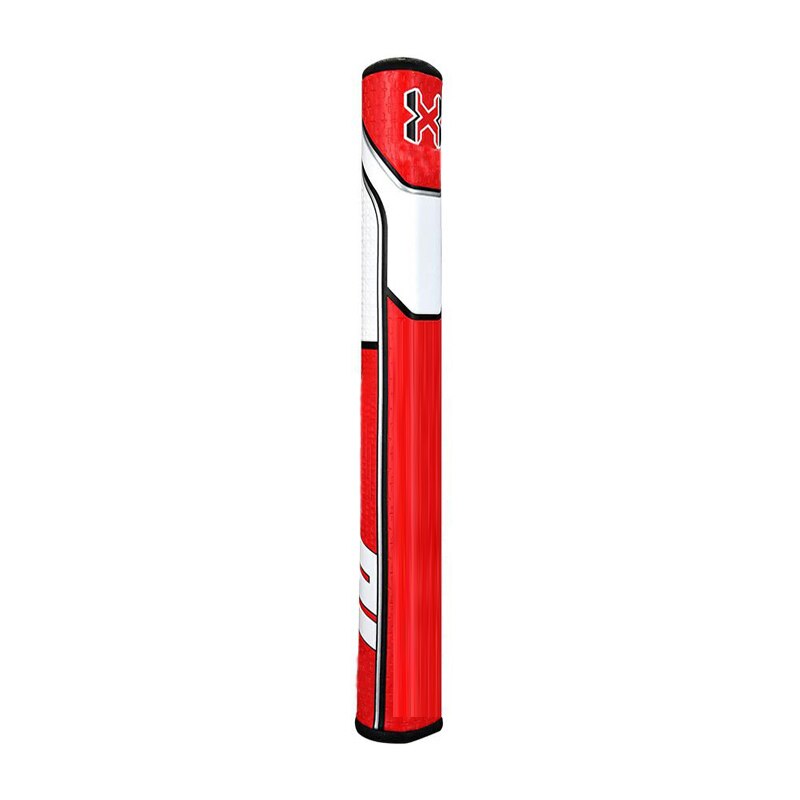 Super Stroke golf putter / round grip PU leather 2.0 grip male / female universal club grip: Red and white2.0