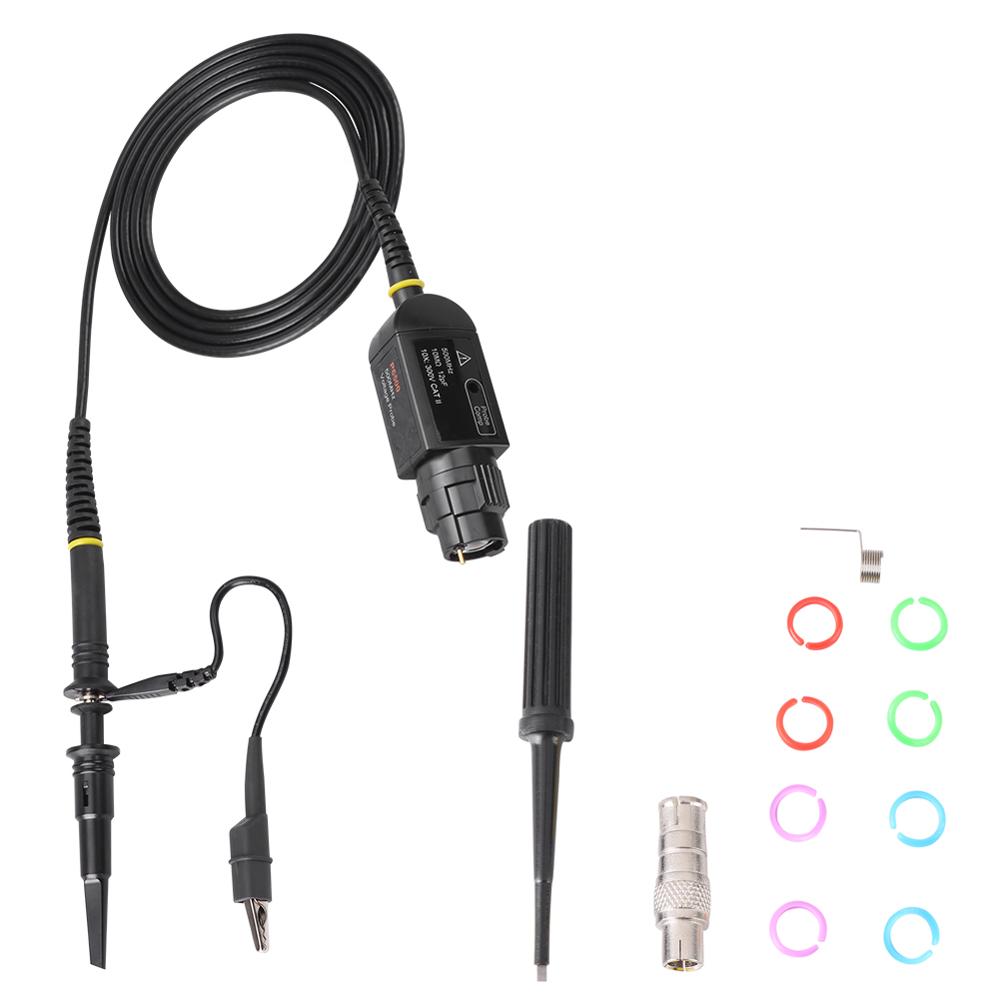P6500 Oscilloscope Passive Probe 500MHz 10X High Accuracy Oscilloscope Passive Probe Clip