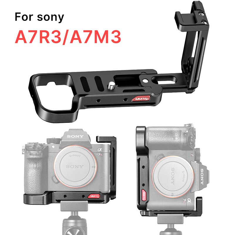 A7III Dslr L Plate Bracket Voor Sony A7R3 A7M3 Verticale Schieten Mount Met Verlengen Koude Schoen Voor Microfoon Led Licht vlog Plaat