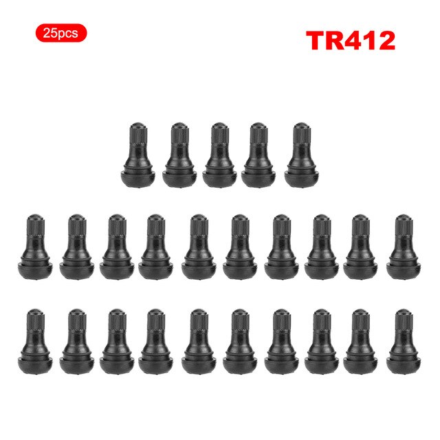 10/25/50Pcs TR412 Universal Car Vacuum Valve Stem without Valve for Rubber Copper Tire Motorcycle Air Valve: 25pcs