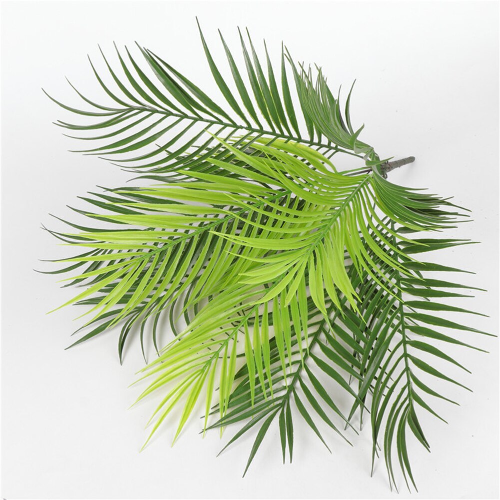 Artificial Palm tree branches wild faux foliage palm leaves plants for home living room wedding decoration jungle party decor