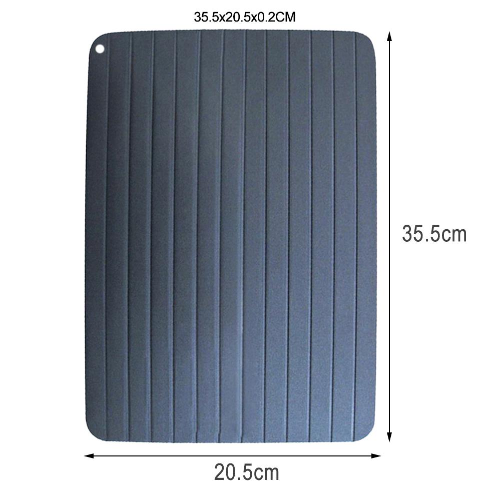 Quick Defrosting Tray Thaw Frozen Food Meat Fruit Fast Defrosting Plate Board Defrost Kitchen Gadget Tool Defrost Tray: 35.5x20.5x0.2CM