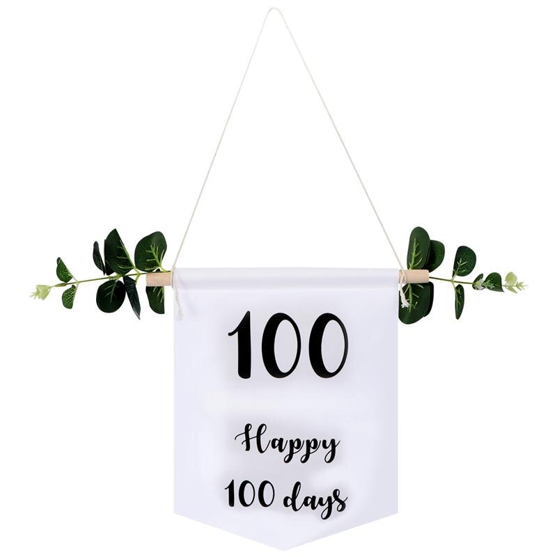 1pc- parts flag enkel stil banner stof kunst flag til middag: 100 dage