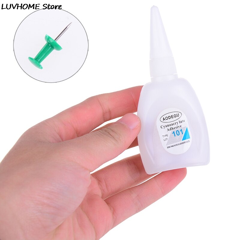 Adhesivo instantáneo de cianoacrilato, de 30g superpegamento, fuerte adherencia, reparación rápida, secado instantáneo al 101