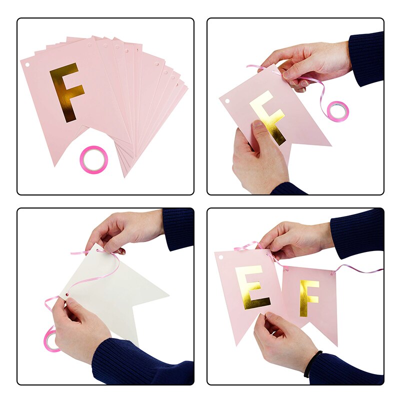 1Pcs Spanish Letter Flag Birthday Happy Birthday Banner Decorations for Kids Adult Birthday Party Backdrop Pendant Decor