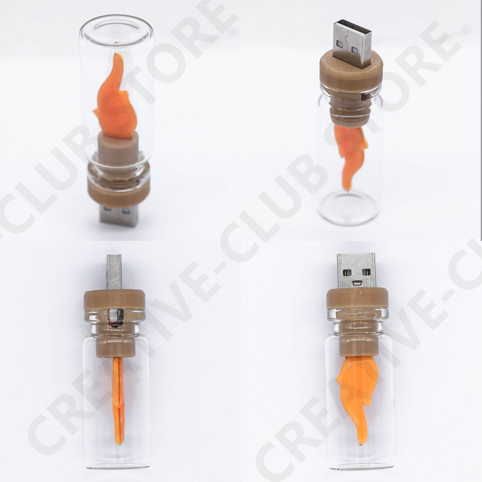 USB Flamme Birne Warm Gelb LED Nachtlicht Atmosphäre Licht LED Filament Licht LED Kerze Birne Kerze Birne Retro USB Auto Licht