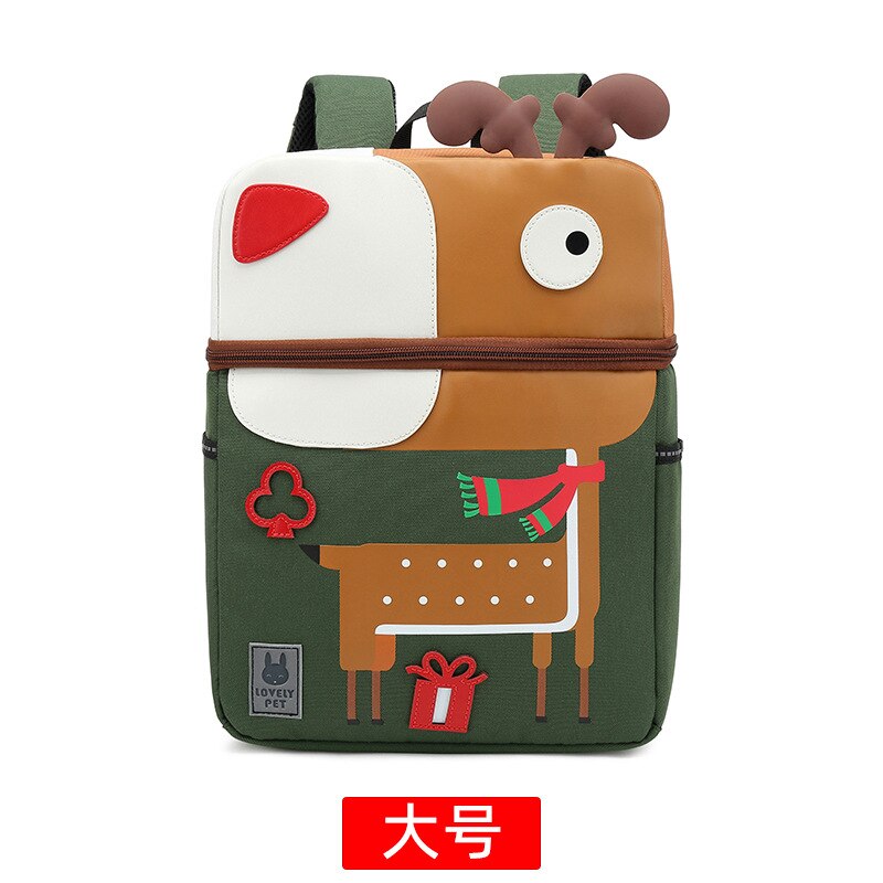 3D Cartoon Animal Kids Dinosaurus Giraffe Eenhoorn Whale Olifant Flamingo Effen Kleur Rugzak Kinderen Pack: J