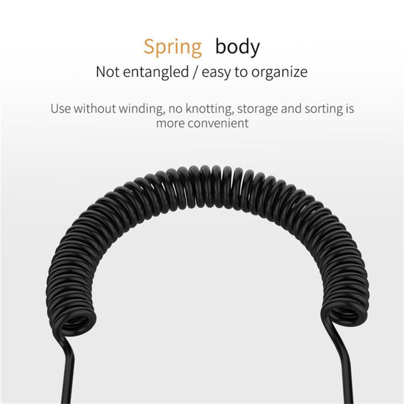 Jack AUX cavo Audio maschio a maschio per telefono altoparlante per auto cuffie MP4 2m Jack placcato oro 3.5 cavi Audio a molla