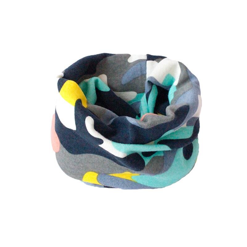 Camo Print Baby Scarf Autumn Winter Baby Boy Girl Bibs Collar Kids Cotton O Ring Neck Scarves