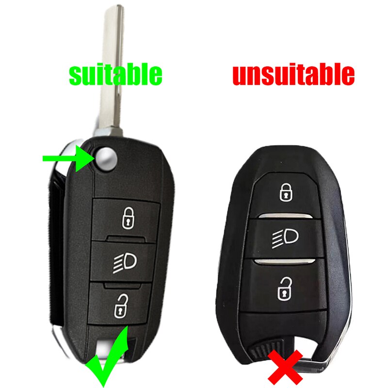 Silicone de borracha caso capa chave escudo protetor para peugeot 2008 308 t9 208 para citroen c3 berlingo 2019 3 botão dobrável chave