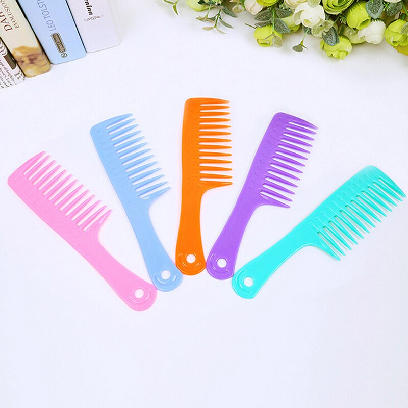 23.8cm Wide Teeth Comb For Hairstyling Detangle Big Hair Comb Ideal Long Hair Smooth Hairdressing Comb Plastic Salon Anti-Static