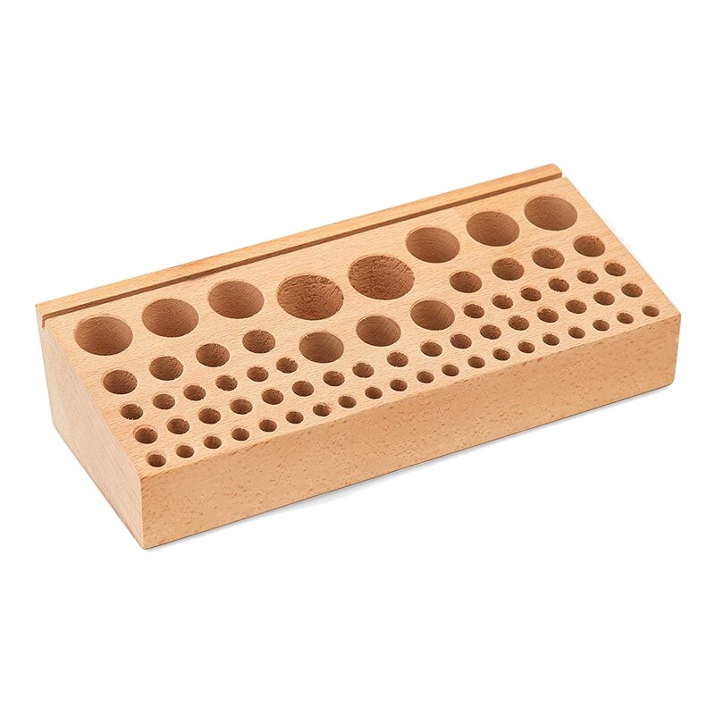 Wooden Leather Tool Holder,68 Holes Leather Tool Rack,Leather Tools Storage Box for Leather Working Making Punch Tools: Default Title