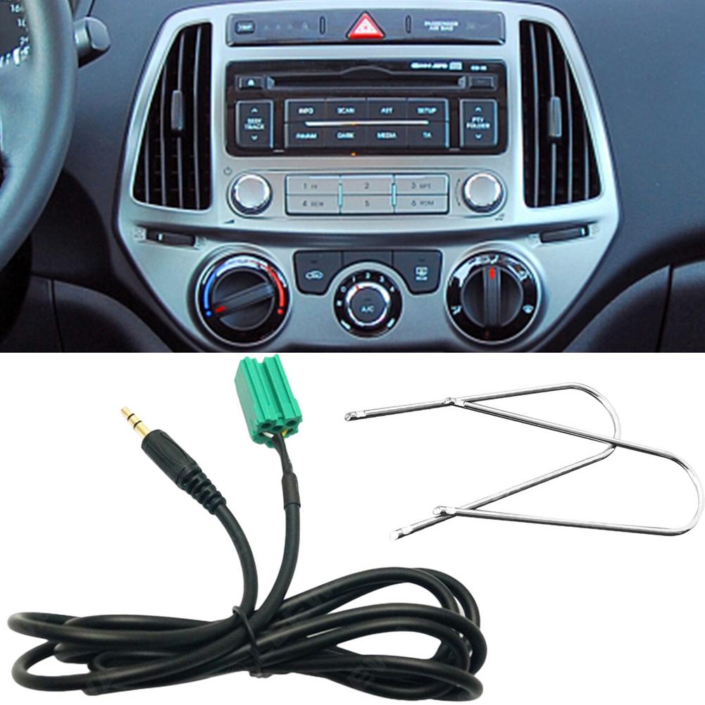 Mit Zwei Radio Schlüssel Radio Aux Kabel 3,5mm Audio- Eingang Draht für Renault Clio Espace Kangoo Megane szenisch Trafic twingo 2005