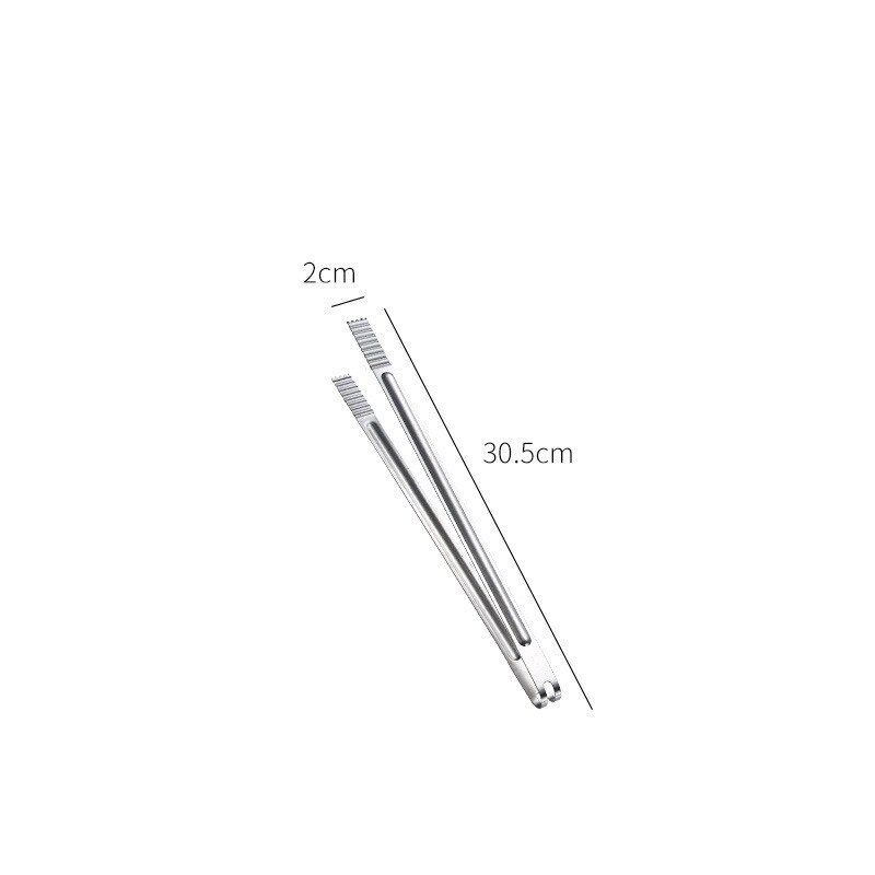 7-Size Roestvrij Staal Suiker Tang Bar Ice-Cube Clip Pincet Koffie Thee Voedsel Serveren Gereedschappen Brood Desserts klem Keuken Gadgets: 12 Inches