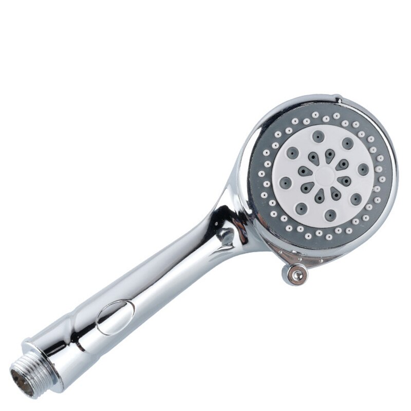 Cabezal de ducha presurizado ajustable de un solo cabezal, 5 modos, ahorro de agua, redondo, accesorios de baño: Default Title