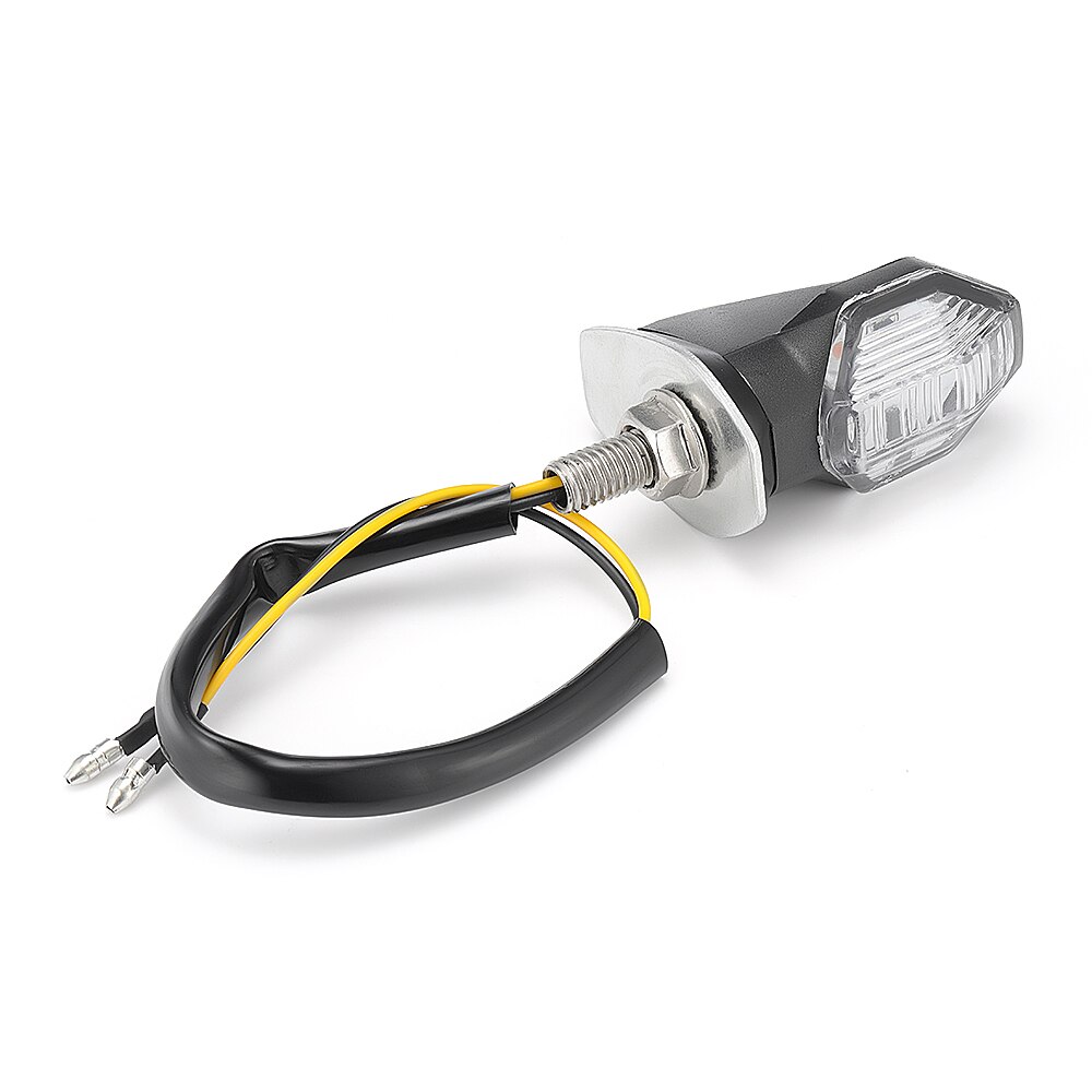 Mini Universal Motorcycle LED Turn Signal Indicators Light Small Diamond LED Turn Signal Light Highlight European MK-100: 1PC