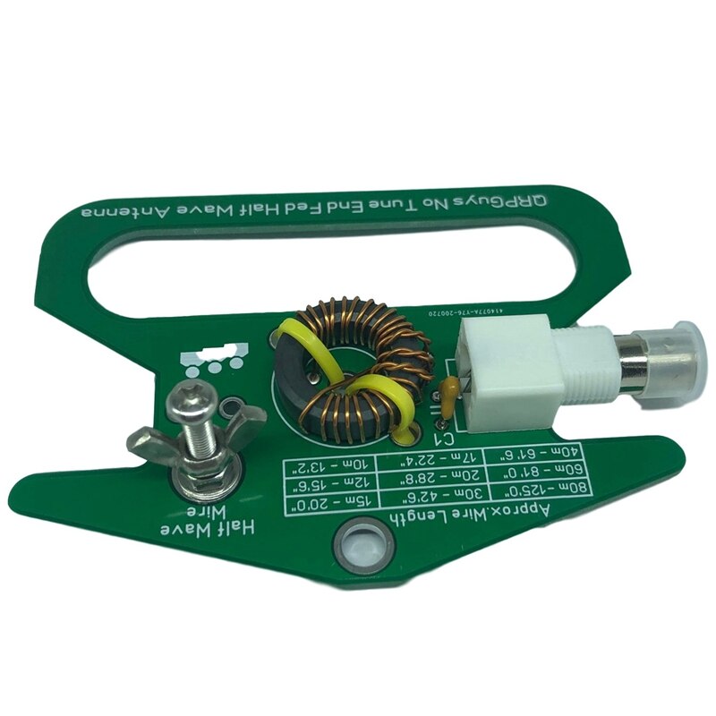 Portable No Tune End Fed Half Wave Antenna Assembly