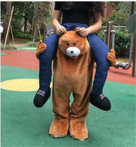 Carry Bavarian Beer Guy Ride On Me Oktoberfest Mascot Fancy Dress Costume Advertising Carnival Halloween Xmas Easter: 米色