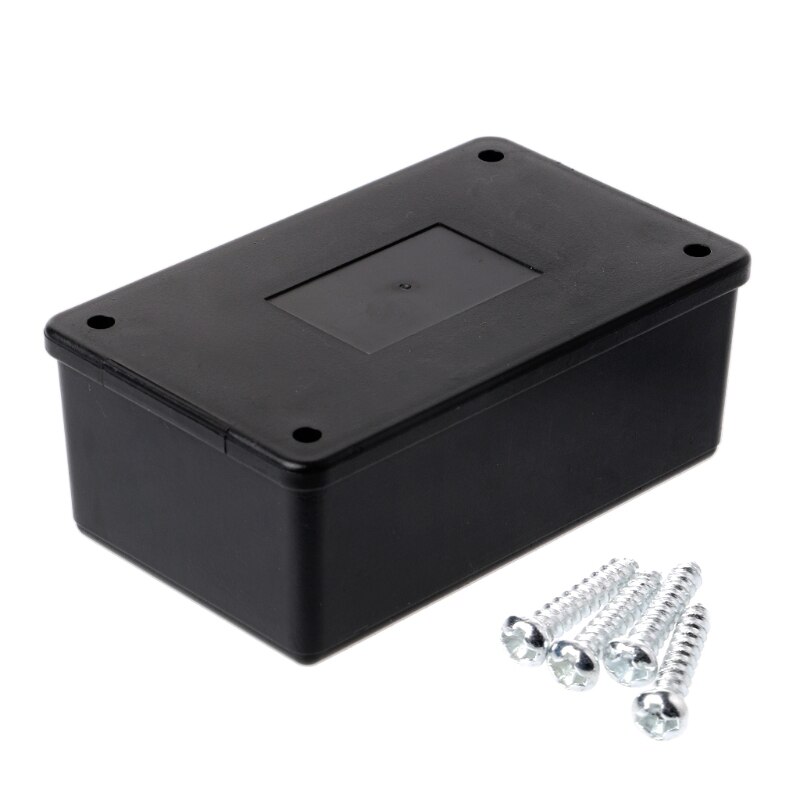Vandtæt abs plast elektronisk kabinet projektæske kasse sort 105 x 64 x 40mm