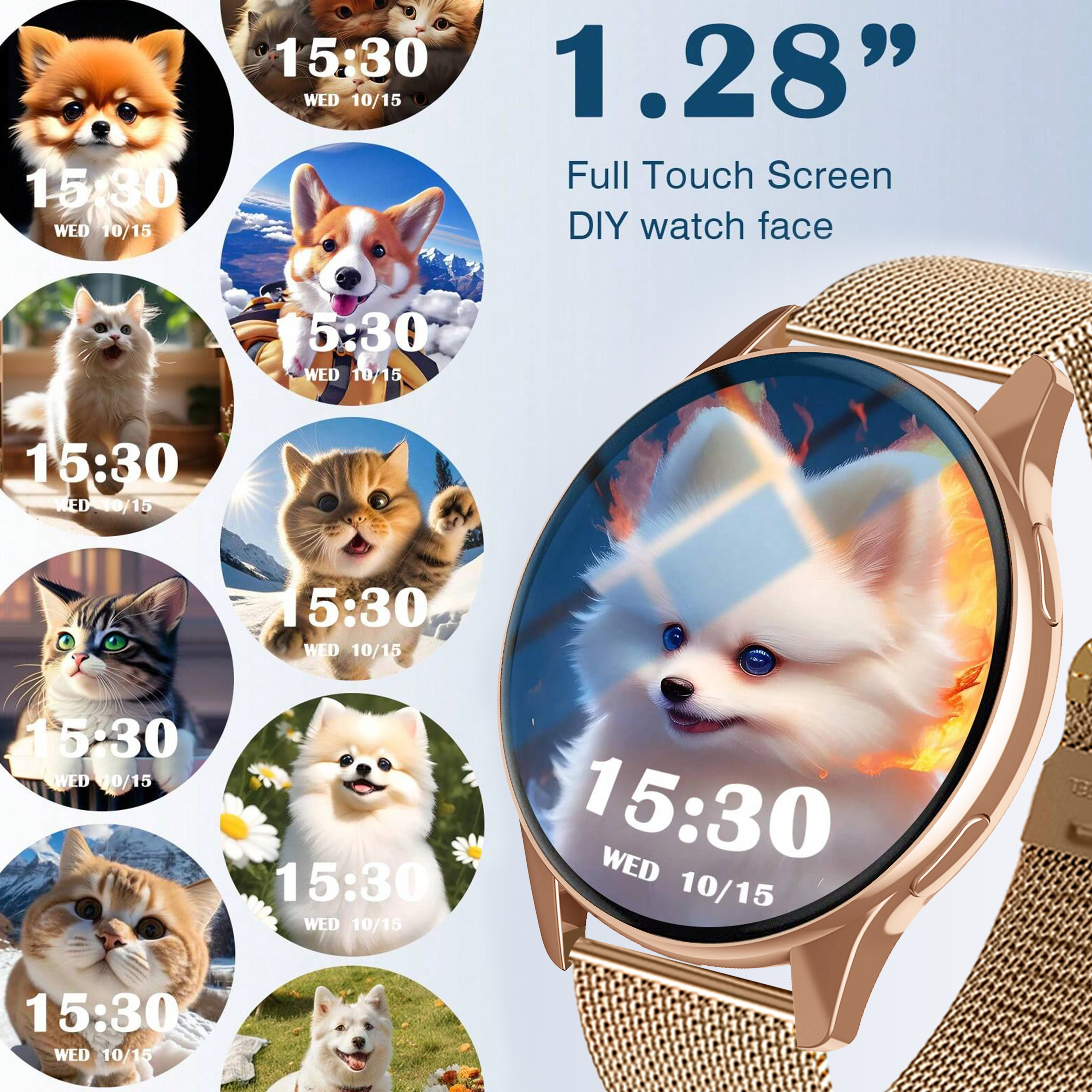 Relógio inteligente hd tela de toque freqüência cardíaca sono bp monitoramento saúde para xiaomi huawei telefone bt chamada esporte smartwatch para homens