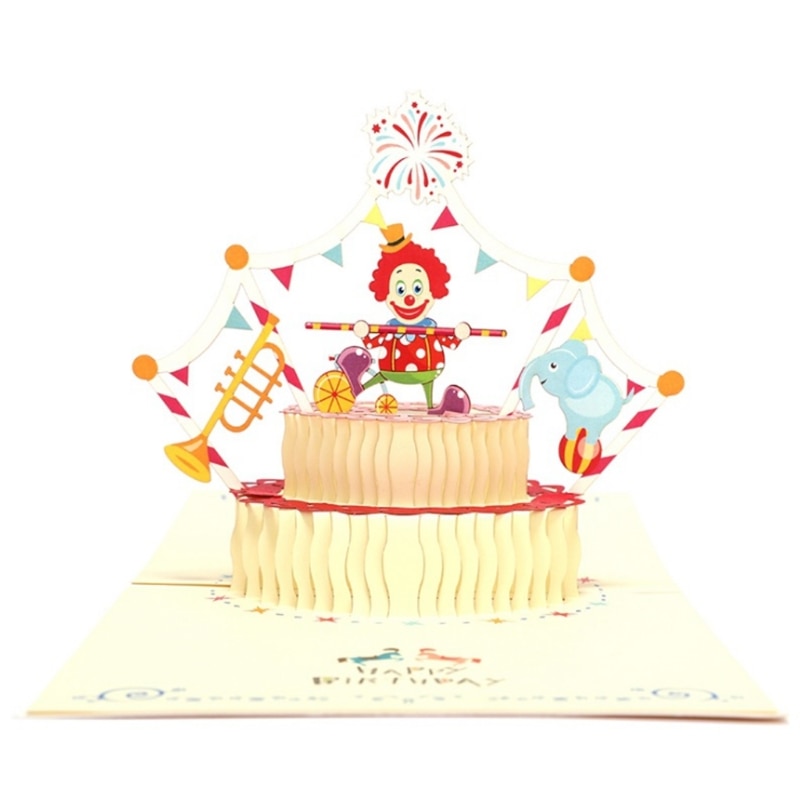 Funny 3D Pop Up Cards Valentine Lover Happy Birthday Anniversary Greeting Cards
