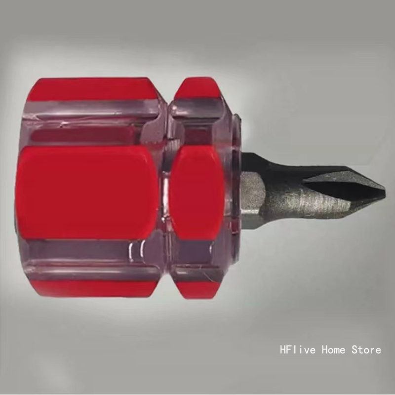 mini śrubokręt Wkrętak krzyżakowy mini śrubokręt Krótki mały zestaw narzędzi z dzielonym błotnikiem Wkrętaki płaskie z łbem krzyżowym z rowkiem