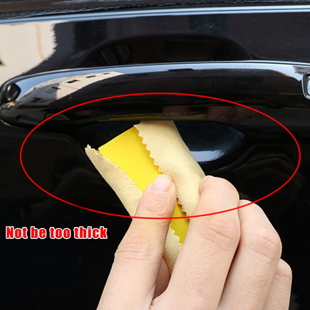 Éponge EVA pour revêtement céramique de voiture, 20 pièces, tampons applicateurs de cire, jaune 7.5x5x1.5cm, accessoire de polissage pour automobile