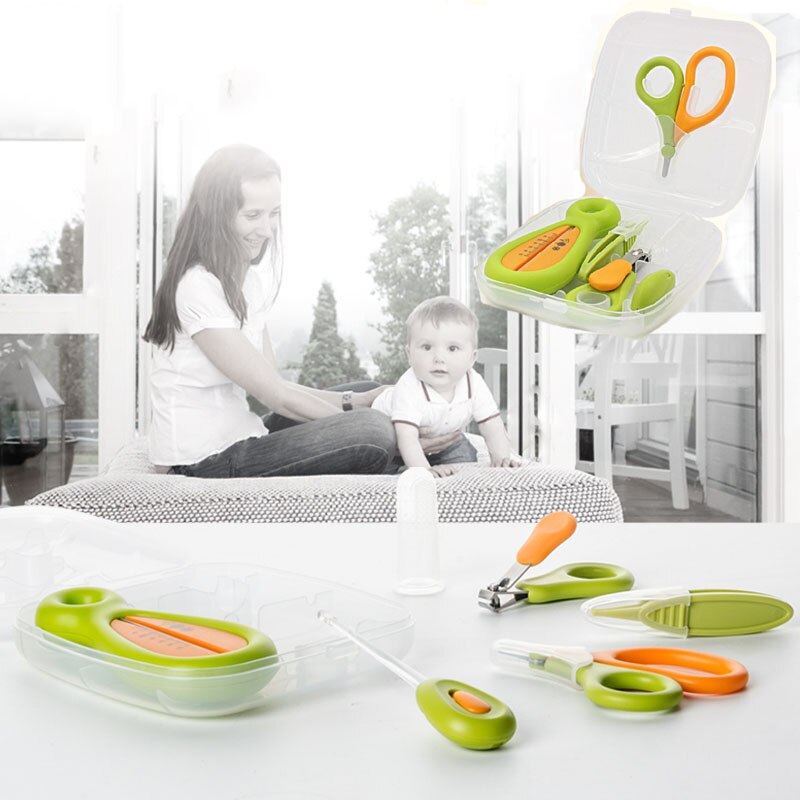 6 stk babypleje manicure sæt baby sundhedspleje special negleklipper kam sikkerhedssaks neglepleje dragt babypleje produkt