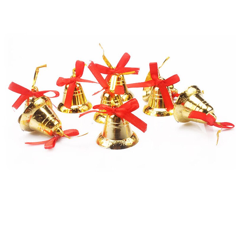 golden Jingle bells Kerstboom Decoratie Xmas Scène Hangend