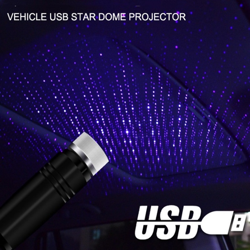 Verstelbare Meerdere Lichteffecten Sfeer Galaxy Lamp Led Auto Dak Star Night Light Projector Usb Decoratieve Lamp