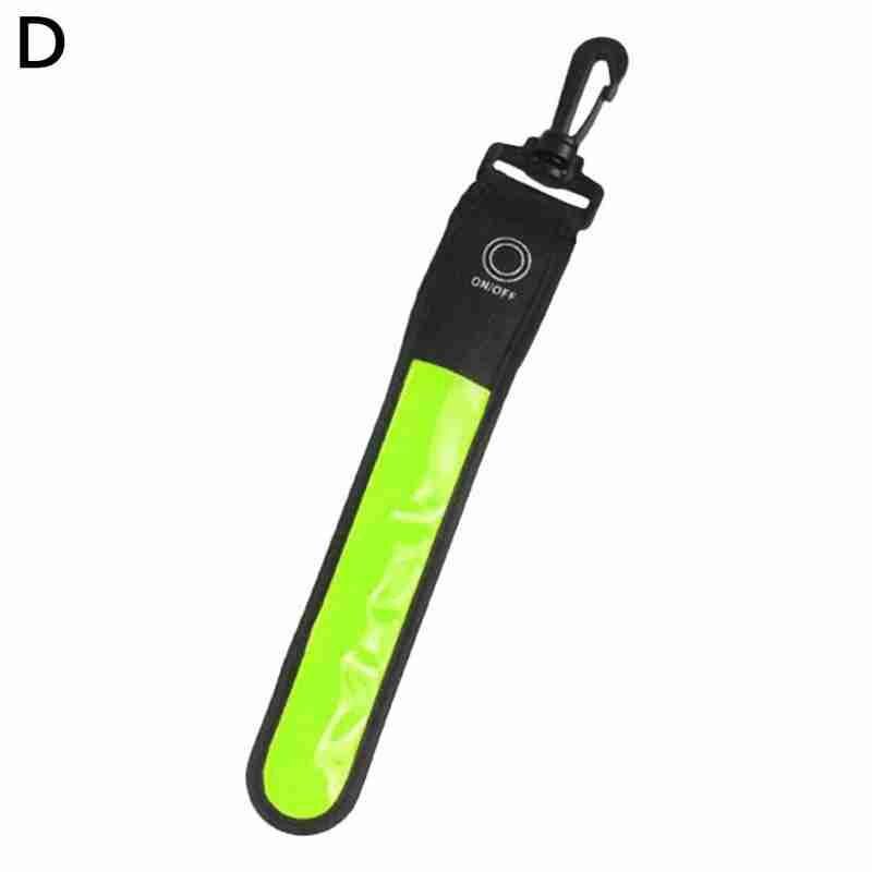 Reflective LED Light Arm Armband Strap Safety Belt Night Outdoor Accessories Reflective Lighting Pendant Decor Sports Bag Belt: Green