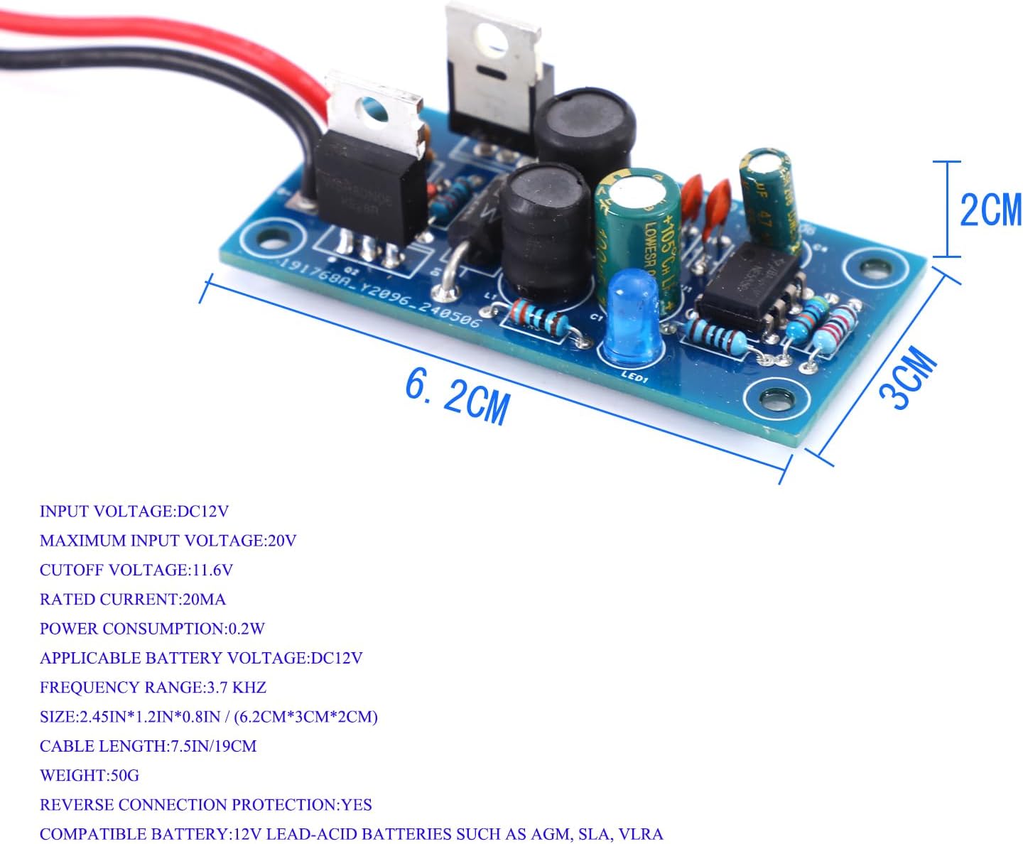 12V Batterie Desulfator Blei-Säure Batterie Regeneration Sulfat Entfernung Blei Batterie Desulfator Runde Terminal