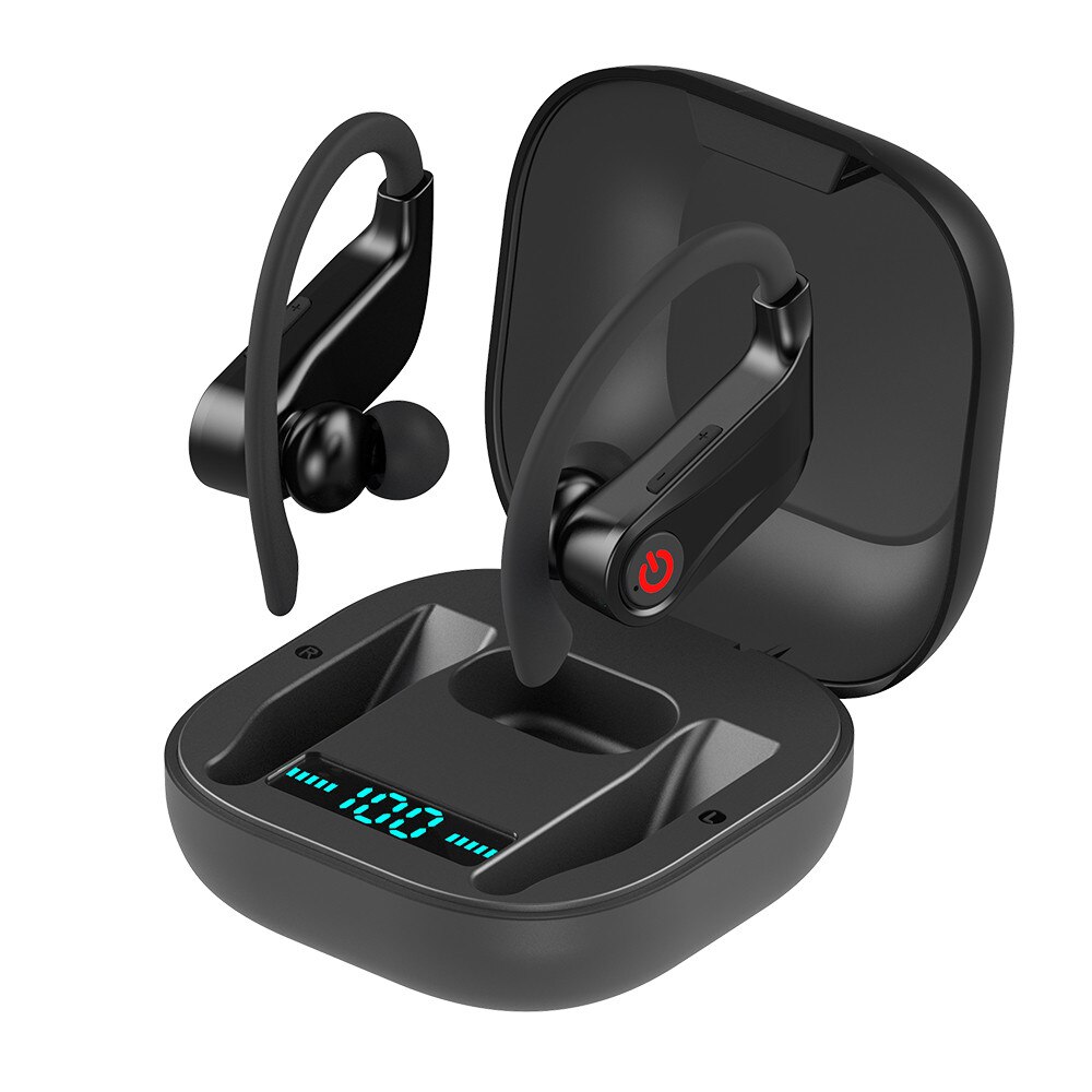 Power Hbq Pro Tws Draadloze Koptelefoon Bluetooth 5.0 Earburds Stereo Sport Hoofdtelefoon 950Mah Case Waterdicht Oorhaak Headsets Q32: Default Title