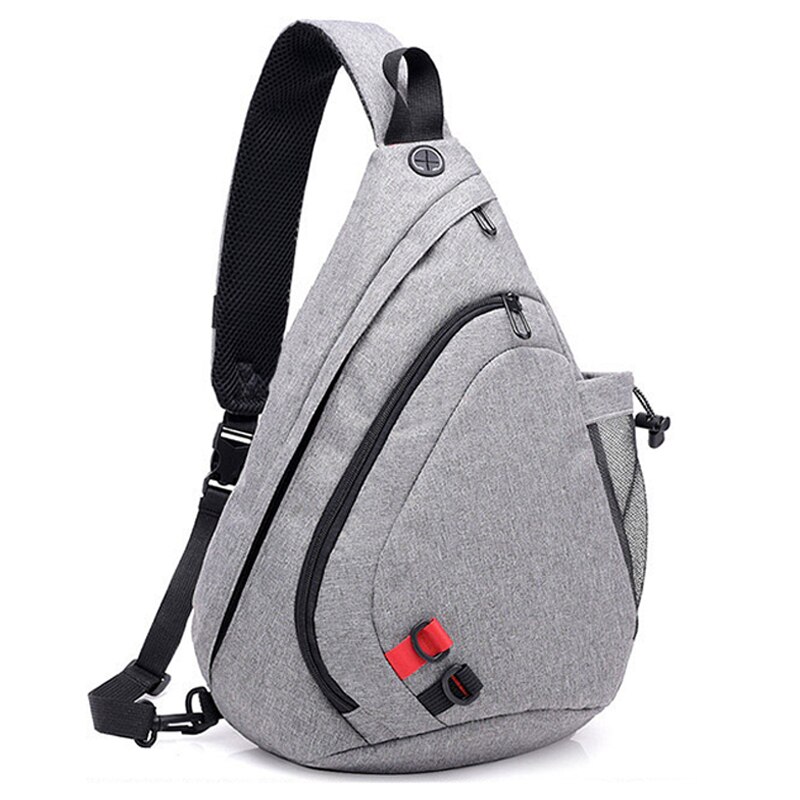 FGGS-Bolso pequeño de camuflaje negro impermeable para hombre, Mochila De chico, bandolera de un solo hombro para hombre: Light Gray