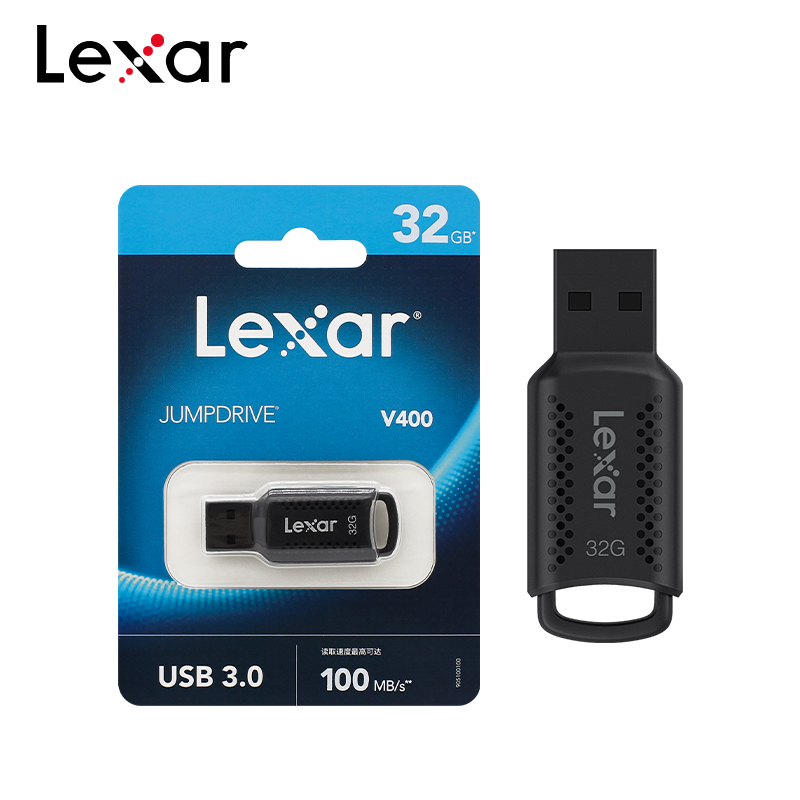Original Lexar JumpDrive V400 USB 3.0 Flash Disk 32GB 64GB Memory Stick USB Pendrive USB Stick 128GB For Computer