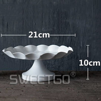 SWEETGO Wedding Cake Tray Cupcake Stands Cake Tools Waterproof Plate Bake Acessory for cupcake decoration party bakeware: 21cm