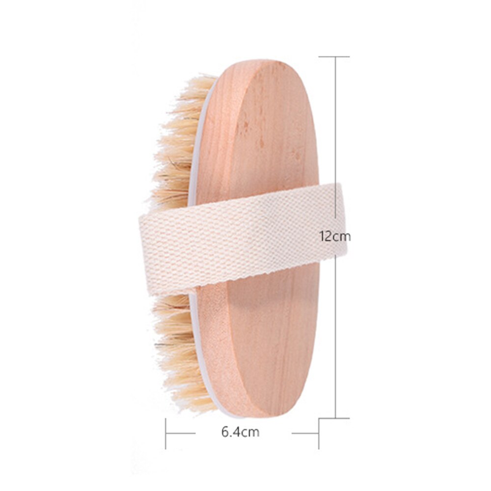 Bathing Brush Dry Skin Body Soft Natural Bristle SPA Brush Without Handle Wooden Bath Shower Brush SPA Exfoliating Body Brush