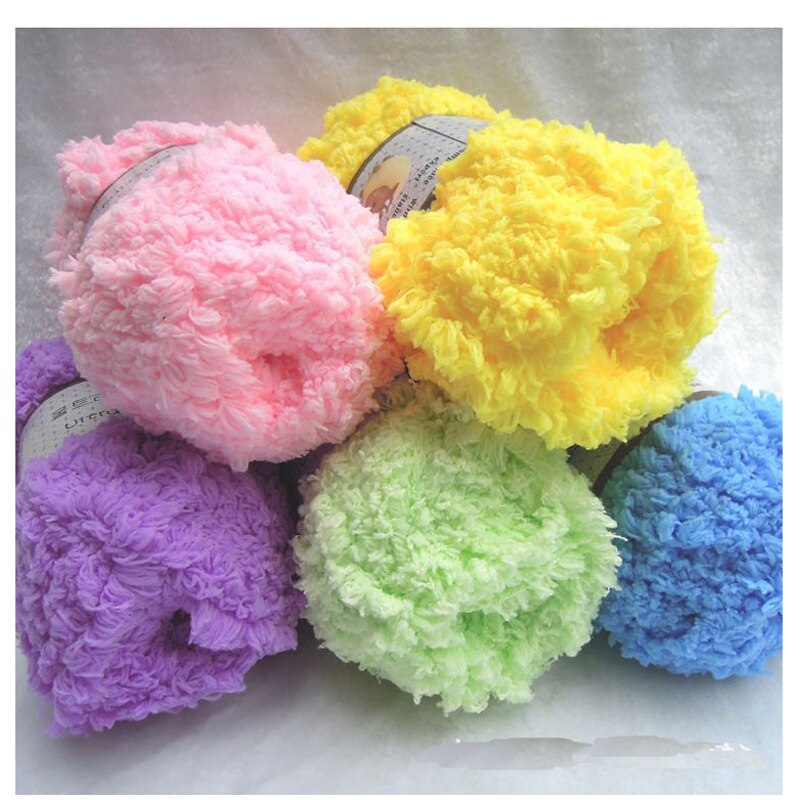 Diy Coral Fluff Yarn For Knitting Long Yarn Baby Knitting Yarn Hand-Knitted Hook Needle Wool Yarn For Hand Knitting Thread